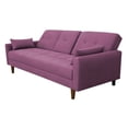 thumbnail image 4 of Sofá Cama Reclinable El Bazar Store Cancún Lino Rosa Brazos Separados Respaldo Abatible, 4 of 7