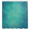 thumbnail image 3 of Ambesonne Teal Shower Curtain, Retro Grunge Tranquil, 69"Wx70"L, Turquoise Blue, 3 of 3