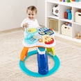 thumbnail image 2 of Costway 3 in 1 Baby Stationary Activity Center Walk-Around Kids Play Table Set White, 2 of 10