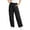 Black, variant on Tqcoqu Women's Wide Leg Cargo Pants,Elastic Drawstring Waist Drawstring Cuff Loose Pants with Multi Pockets,Black Women's S-XXXL