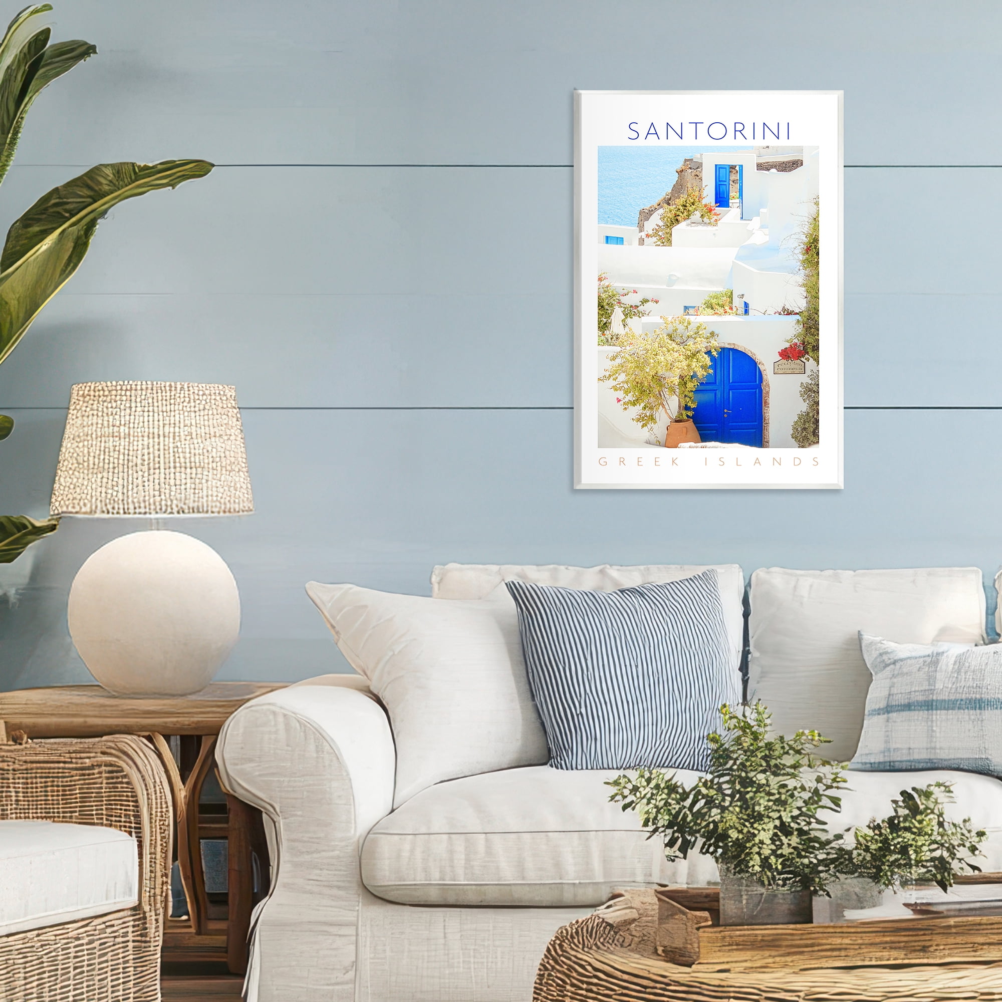 Stupell Industries Santorini Greek Islands Wall Plaque Art, design by Erin Marie