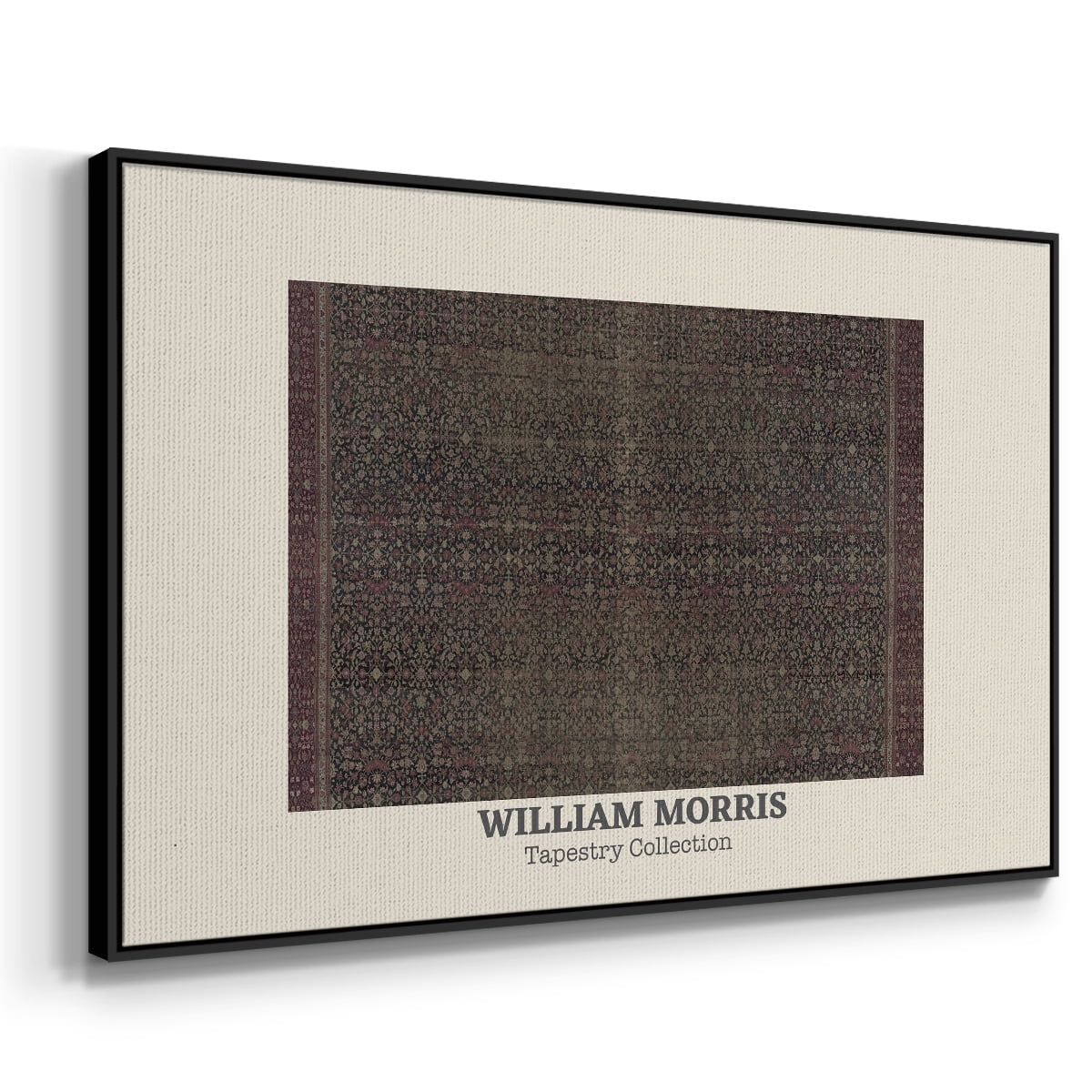 Vintage Abstract Print-L Framed in Black Wood Gallery Wrapped Canvas 27 in. x 41 in.