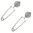 thumbnail image 1 of Oleegame 2PC Produce Storage Mesh Spoon Stainless Leaves Infuser Strainer Filter Herb Tea Kitchen，Dining & Bar Silver, 1 of 4