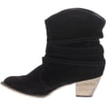 thumbnail image 3 of Women's Imitation Sueded Triple Buckle Western Ankle Boots, 3 of 4