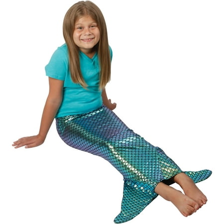 US Toy Iridescent Girls Mermaid Tail Costume Bottoms, Blue Purple, Medium 