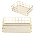 thumbnail image 2 of ZPSHYD Metal Storage Basket, Gold Iron Storage Basket Multifunctional Wire Mesh Desktop Storage Organizer for Home(Small), 2 of 8
