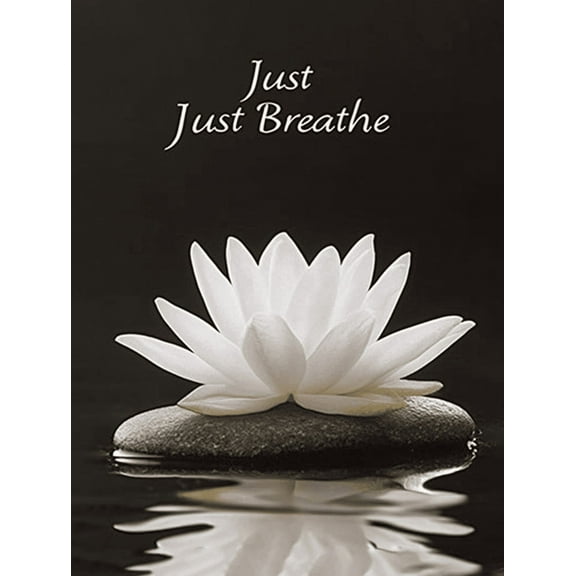 Lotus Flower Decorative Painting/Canvas Art， Suitable for Living Room， Bedroom， Yoga Studio， Meditation Room， Spa， Office， Bathroom， Peaceful Home Decor， Serene Wall Art， Minimalist Decor