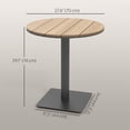 thumbnail image 3 of Outsunny 28" Outdoor Side Table, Weather Resistant Round Patio Table, 3 of 10