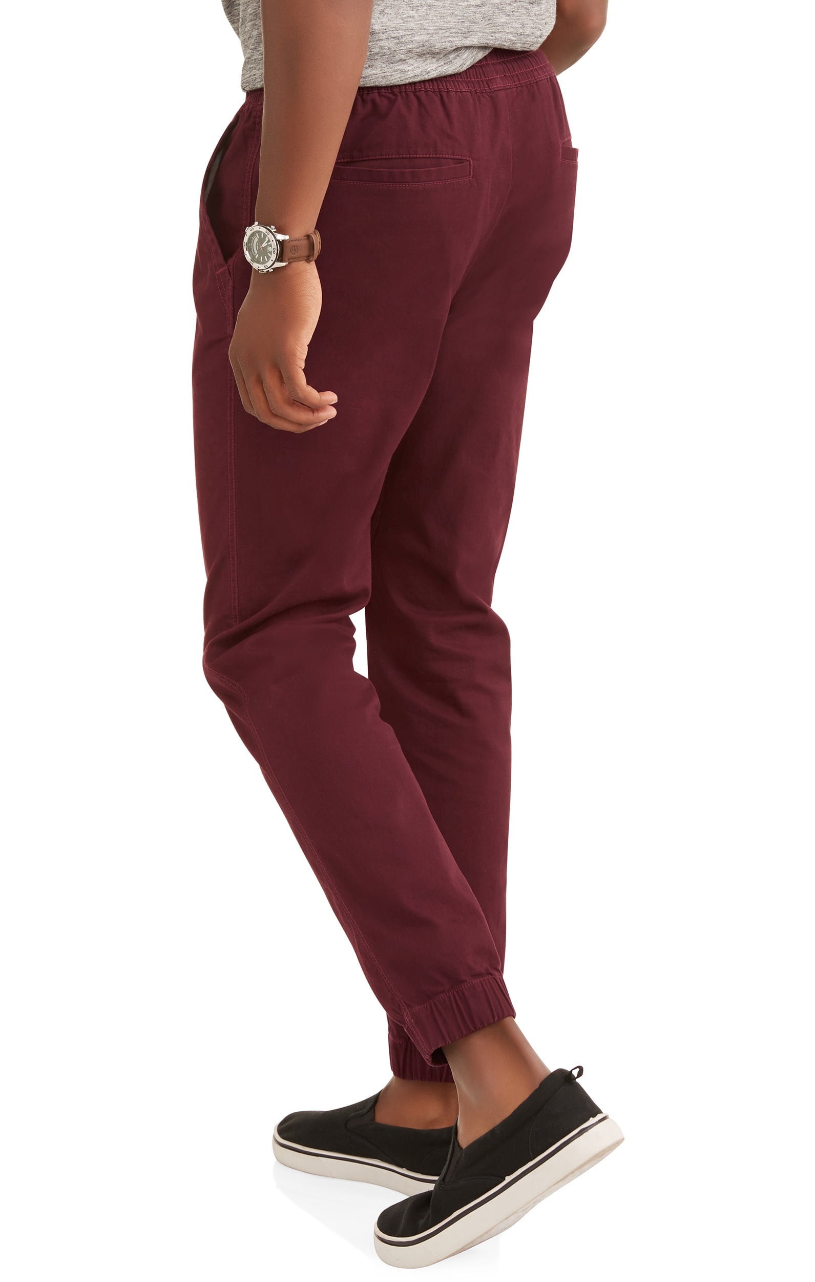 george men's canvas moto jogger pants