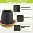 thumbnail image 3 of 4 PCS Furniture Risers 4 Inch, Bed Risers Heavy Duty for Table Desk Couch Chair Sofa Cabinet Bed Frame Dorm, 3 of 7