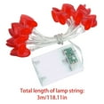 thumbnail image 3 of SeekLGT Red Heart String Lights 9.8ft Battery Operated Valentine Fairy Lights Indoor Outdoor Bedroom Wedding Party Romantic Decor Timer 8 Modes, 3 of 9