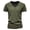 Army Green, variant on Blekii Men's Fashion Casual Solid Color Cotton V-Neck Short Sleeve T-Shirt Top - Breathable Moisture-Wicking Fabric, Lightweight Comfort - Great for Gym Workout, Running, Summer