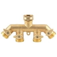 thumbnail image 1 of Water Faucet Valve Connector Hose Splitter, Ball Valve,  for Drip Irrigation System Garden lawn, 1 of 7