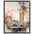 thumbnail image 2 of Cuadros Decorativos Big Ben bordado completo hilo de algodón ecológico 11CT punto de cruz contado (ACC-136) Wdftyju de costura negro 4 estilos, 2 of 9