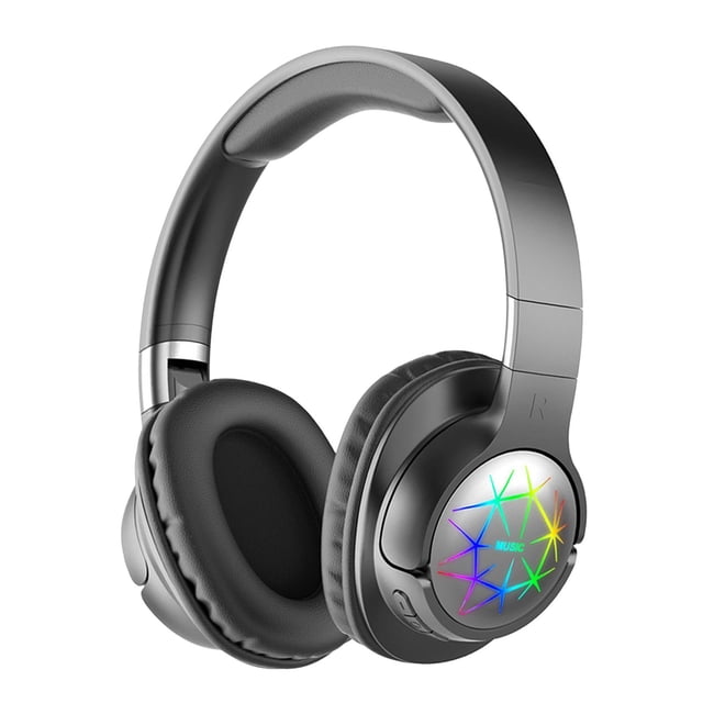 Auriculares Bluetooth sobre la oreja Orejeras blandas estirables Estéreo 3D Sonido HiFi 3.5 mm Auriculares inaláms con cable de Sunnimix Auriculares Bluetooth