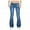 Blue, variant on Fsqjgq Denim Pants for Women Stretch Bell Jeans Flare Pants Pocket Mid Waist Slim Women's Jeans Jeggings Navy Xxxl