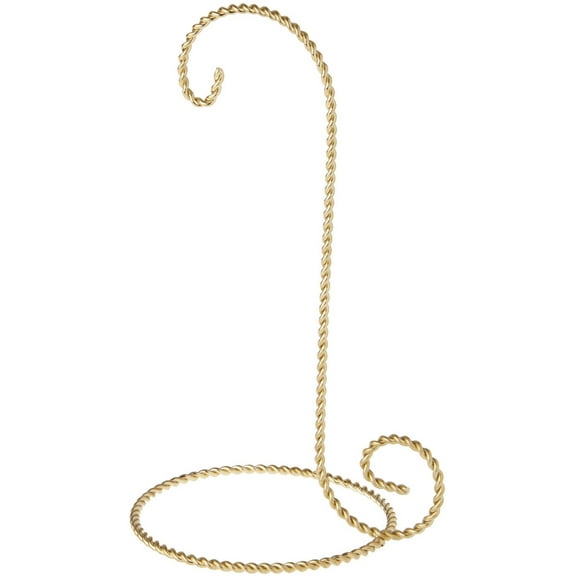Bard's Twisted Gold-toned Ornament Stand, 8" H x 4" W x 4.5" D
