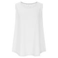 thumbnail image 6 of Women's Sleeveless Round Neck Casual Tank Top Summer Loose Fit Comfortable Stretchy Basic Tee for Daily Wear and Summer Women Shirts Casual Tunic Tops Tees, 6 of 6