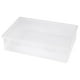 thumbnail image 2 of Caja de almacenamiento transparente de documentos a prueba de escritorio | Organizador de archivos A4 duradero | Portalimas transparentes resistentes a la humedad | Tamaño grande abierto 31x22x5 cm, 2 of 3