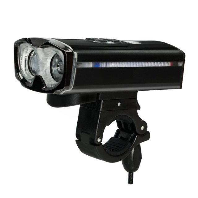 1500 Lumens Bike Headlight With 5 Lighting Modes Ultra Bright LED Rechargeable Bike Lights, Multi-Function Waterproof Bicycle Lights For Night Riding