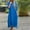 Blue, variant on VgaVtl Long Sleeve Womens Dresses Plus Size Cotton Black Shirt Dress Women Dresses Plus Long Solid Loose Dresses