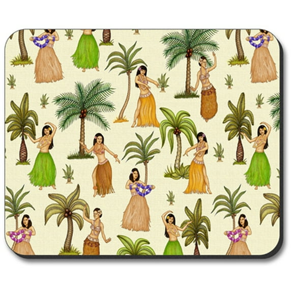 Art Plates Mouse Pad - Hula Girls