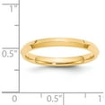 thumbnail image 4 of 14K Yellow Gold 14Ky 2.5mm Knife Edge Comfort Fit Band Size 10 Made In United States kec025-10, 4 of 5