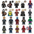 thumbnail image 1 of 20pcs Comic Movie Hero Characters Block Toy Set, Red Green Superheroes Battle Series, ABS Minifigures Toy For Kids Fans Teen, 1 of 10