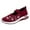 Red, variant on Xfvqtps Womens Sneakers Large Size Flower Embroidered Knitting Soft Sole Breathable Elastic Mesh Walking Shoes New Slip on Fashion Mother Shoes Purple