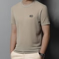 thumbnail image 2 of Men's Summer Breathable Ice Silk High Elasticity Casual Short Sleeve T-Shirt, 2 of 17