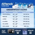 thumbnail image 4 of Attends Overnight Incontinence Underwear, Unisex, X-Large 58" - 68", 24 Count, 4 of 7
