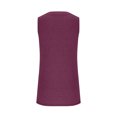thumbnail image 3 of up to 60% off Gifts Usmixi Womens Tank Tops Casual Solid Loose Breathable Workout Pocket Tshirts Vest Summer Trendy Plain V-Neck Sleeveless Shirts Blouse Wine XXL, 3 of 6