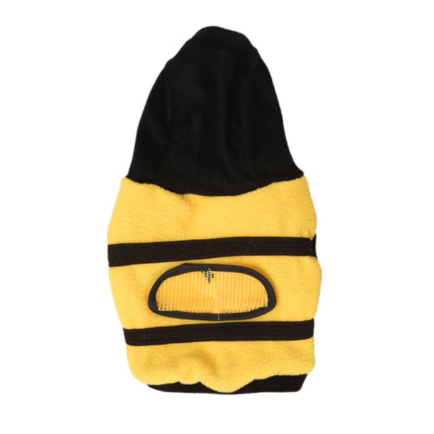 CAIROYAR Disfraz de abeja para Halloween para mascotas, sudaderas con capucha para perros, disfraz de abeja, disfraz de gato suave para vacaciones