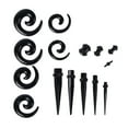 thumbnail image 2 of 54Pcs Simple Ear Tunnels Plugs Ear Stretchers Silicone Flesh Tunnels, 2 of 8