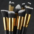 thumbnail image 2 of Makeup Brushes Cosmetic Eyebrow Blush Foundation Powder Kit Set  Easy  Apply 10pcs, 2 of 3