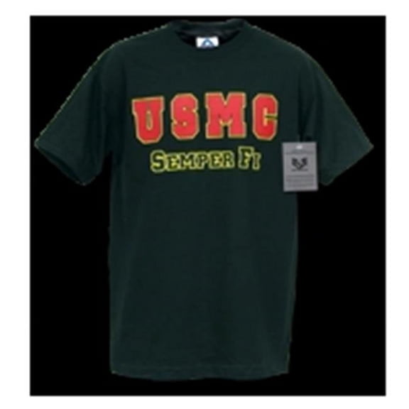 Rapid Dominance Classic Military T-Shirt, USMC, Black, Medium