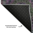 thumbnail image 5 of Addison Rugs Mayfield Premium Machine Washable Transitional Panel Purple Rectangle Rug, 3' x 5', 5 of 6