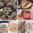 thumbnail image 5 of Juego de moldes de silicona con forma de corazón para el día de San Valentín, moldes de chocolate con forma de corazón rompible de 2 piezas, 11 Feliz Sencillez, 5 of 5