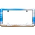 thumbnail image 2 of Cruiser License Plate Frame 23803 Bold Graphics Design; Non Illuminated; Beach; Polycarbonate, 2 of 2