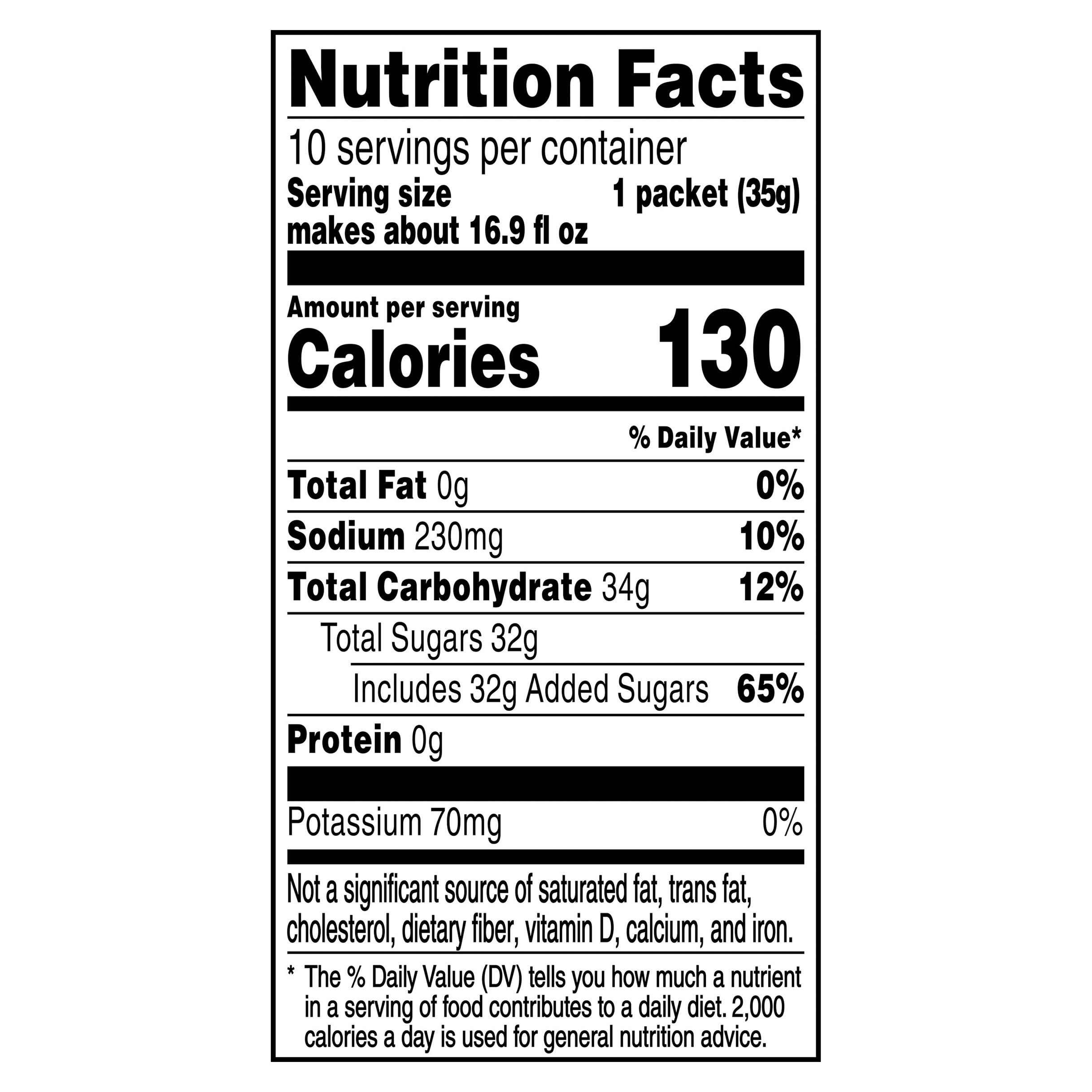 Gatorade Thirst Quencher Orange Sports Drink Mix Powder, 1.23oz, 10 Count Packets