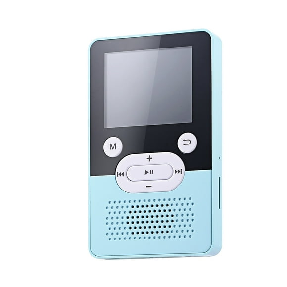 Reproductor de MP3 Cateissary 4G Electrónica Azul con tarjeta TF de 3,5mm