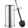 thumbnail image 1 of Juego de escobilla de baño cromada para inodoro alto y soporte para escobilla de inodoro con tapa, gran limpiador de inodoro Home-it, 1 of 2