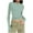 Green, variant on HongQid Women's Striped Shirt Long Sleeve Top Slim Fit Round Neck Tops Trendy Casual Basic Shirts