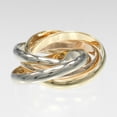 thumbnail image 3 of Pre-Owned Cartier Trinity Ring, 5-band, Size 9, 18K Gold (YG, PG, WG), Approx. 8.31g, 3 of 9