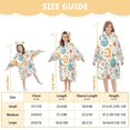 thumbnail image 4 of FORMRS Wearable Blanket Hoodie with Sleeves for Kids Cozy Flannel Sweatshirt, Floral Easter Eggs, 4 of 7