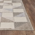 thumbnail image 3 of 5â€™ x 7â€™ Gray Triangle Indoor Outdoor Area Rug, 3 of 4