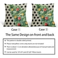 thumbnail image 6 of Christmas Pillow Covers 18x18 Set of 2 Green Xmas Tree Black Polka Dot Print Decorative Outdoor Pillowcases Winter Holiday Farmhouse Throw Cushion Case Decor for Couch Sofa Bed, 6 of 6