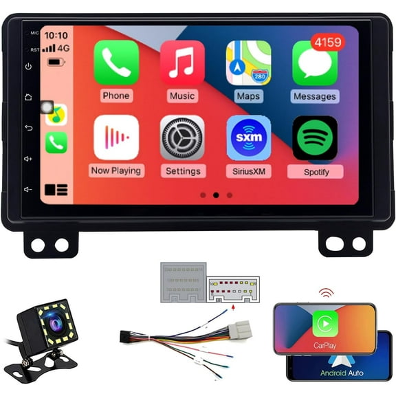 Zcargel 7 Inch Android 13 Car Stereo Radio GPS Navigation with WiFi Bluetooth, 2 32GB Head Unit, Wireless CarPlay Android Auto, DSP RDS HiFi Audio, Backup Camera   Mic, for Ford Mustang 2001-2004