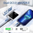 thumbnail image 2 of Power Bank 10000mah Batería Portátil Cargador Carga Rápida, 2 of 7