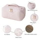 thumbnail image 2 of Bolsa de cosméticos de PU Caja de maquillaje a cuadros de gran capacidad para regalos de vacaciones (rosa) Ehuebsd Cuidado Belleza, 2 of 9